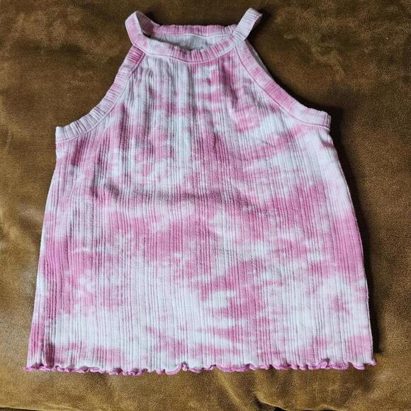 Wonder Nation Other - Wonder Nation Pink Tie-Dye Ribbed Tank Top Size S